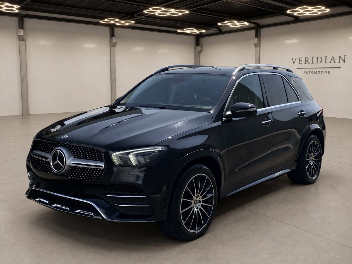 Black Mercedes-Benz GLE with AMG Line package, handled by Veridian Automotive